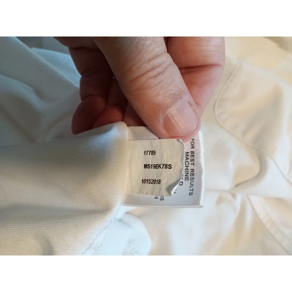 Peter Millar Mens XXL White Pima Cotton Blend Short Sleeve Pocket Polo MS19EK78S